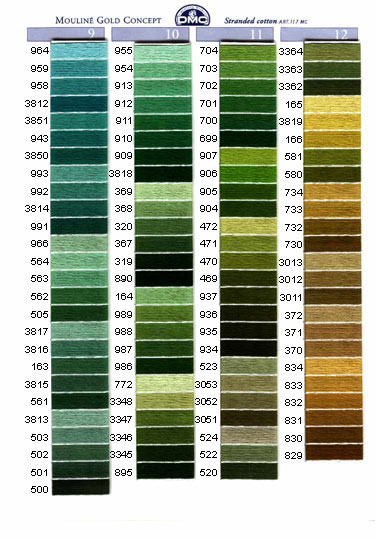DMC mouliné färg 150-318