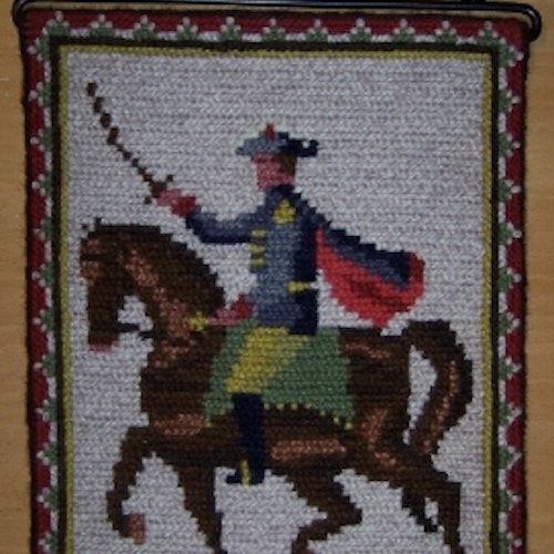 Handbroderad militär