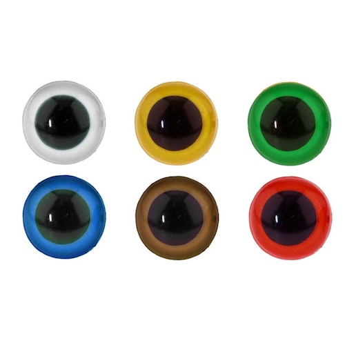Ögon i flera olika färger 14 mm