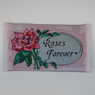 Tygmärke - Roses forever