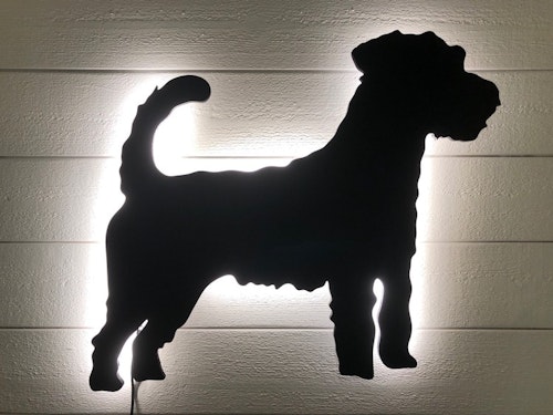 Wall light Jack Russel rough-haired