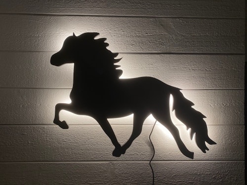 Wall lamp Icelandic Horse Tölt