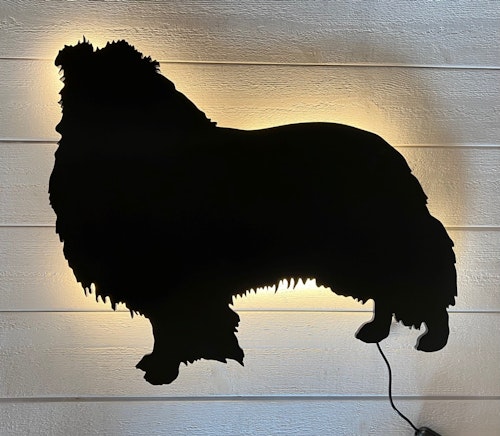 Wall lamp Shetland sheepdog, sheltie