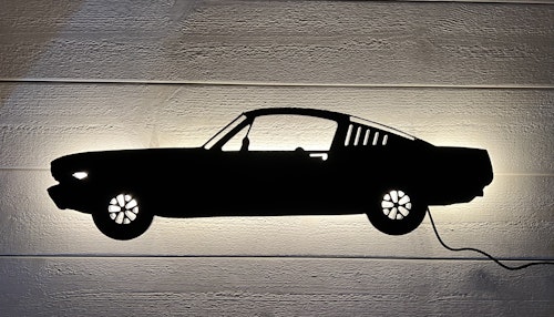 Vägglampa Bil Mustang GT fastback 1965