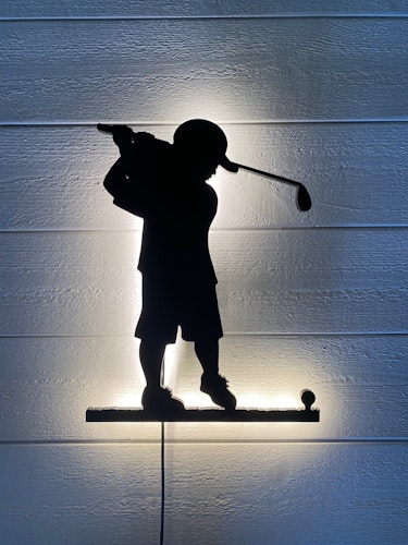 Vägglampa Golfspelare barn