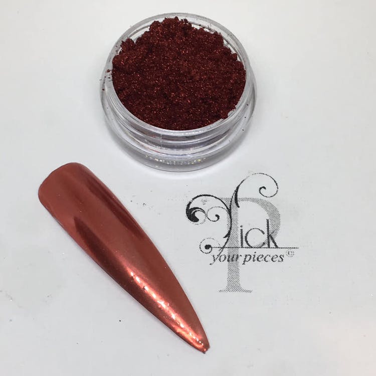 Röd pulver pigment chrom i burk