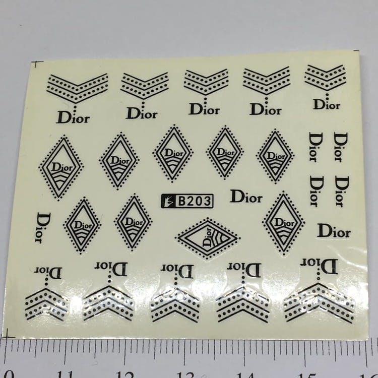 Waterstickers Dior