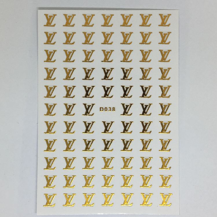 Stickers Logo Louis Vuitton Guld