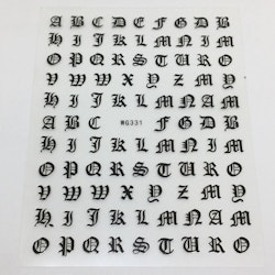 Stickers Viktorianska bokstäver