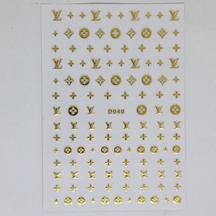 Stickers Logo Louis Vuitton Gold - Pick Your Pieces
