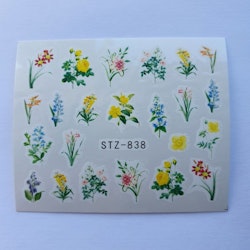 Waterstickers Blommor