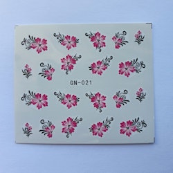 Waterstickers Blommor