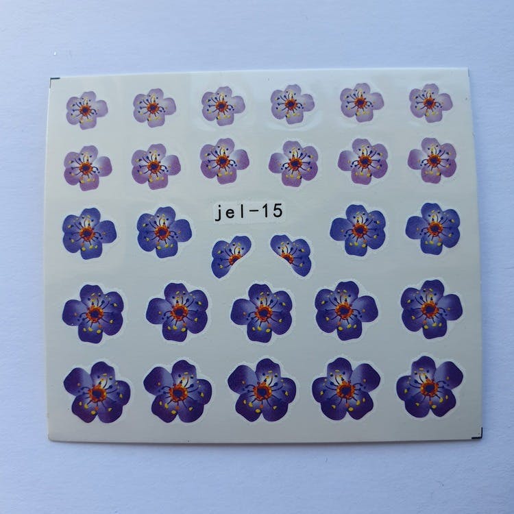 Waterstickers Blommor