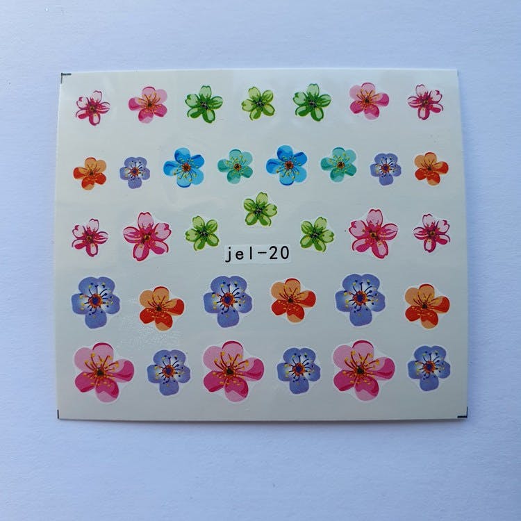 Waterstickers Blommor