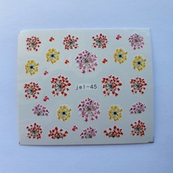 Waterstickers Blommor