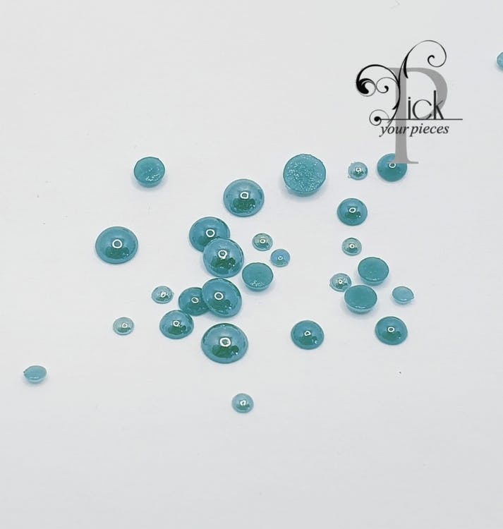 Ceramic Pearls Blue Zircon