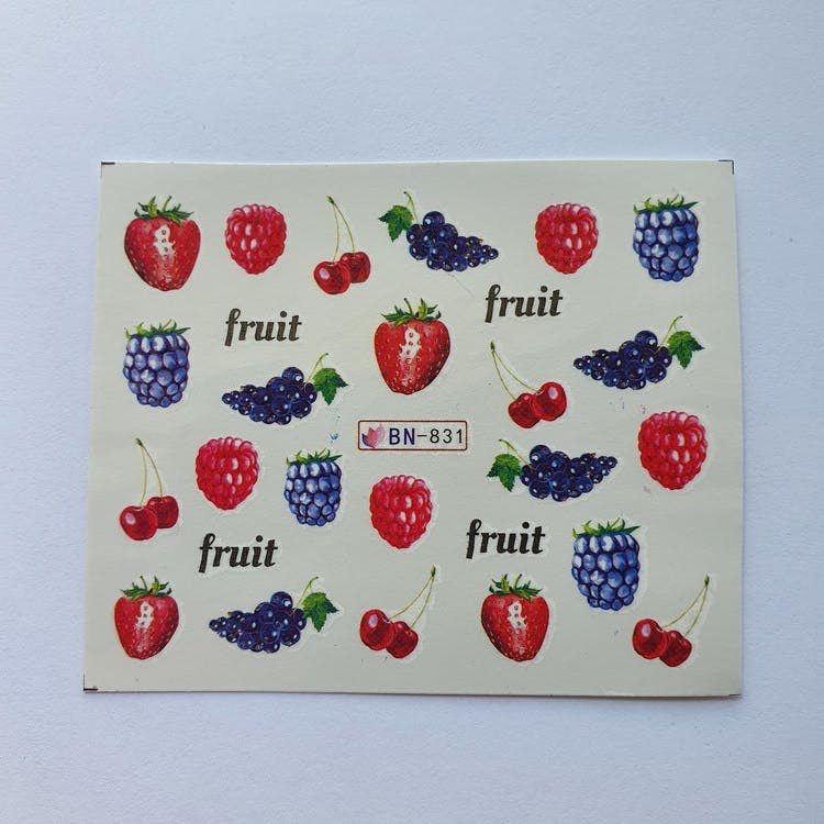 Waterstickers Fruits