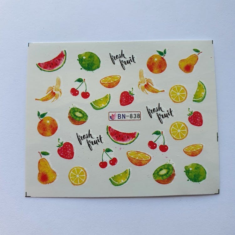 Waterstickers Fruits