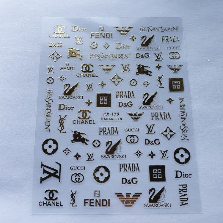 Stickers Logo Louis Vuitton Gold - Pick Your Pieces