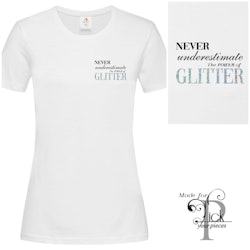 T-shirt GLITTER Vit