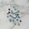 Swarovski Aquamarine rund kristall för naglar