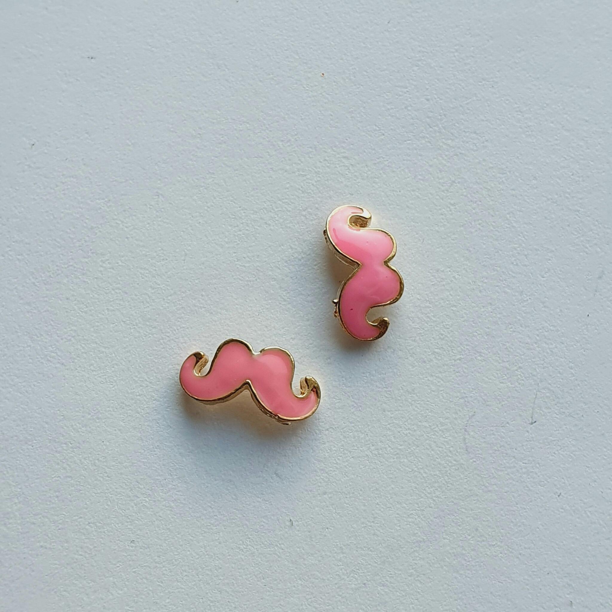 3D Decoration Mustache Pink