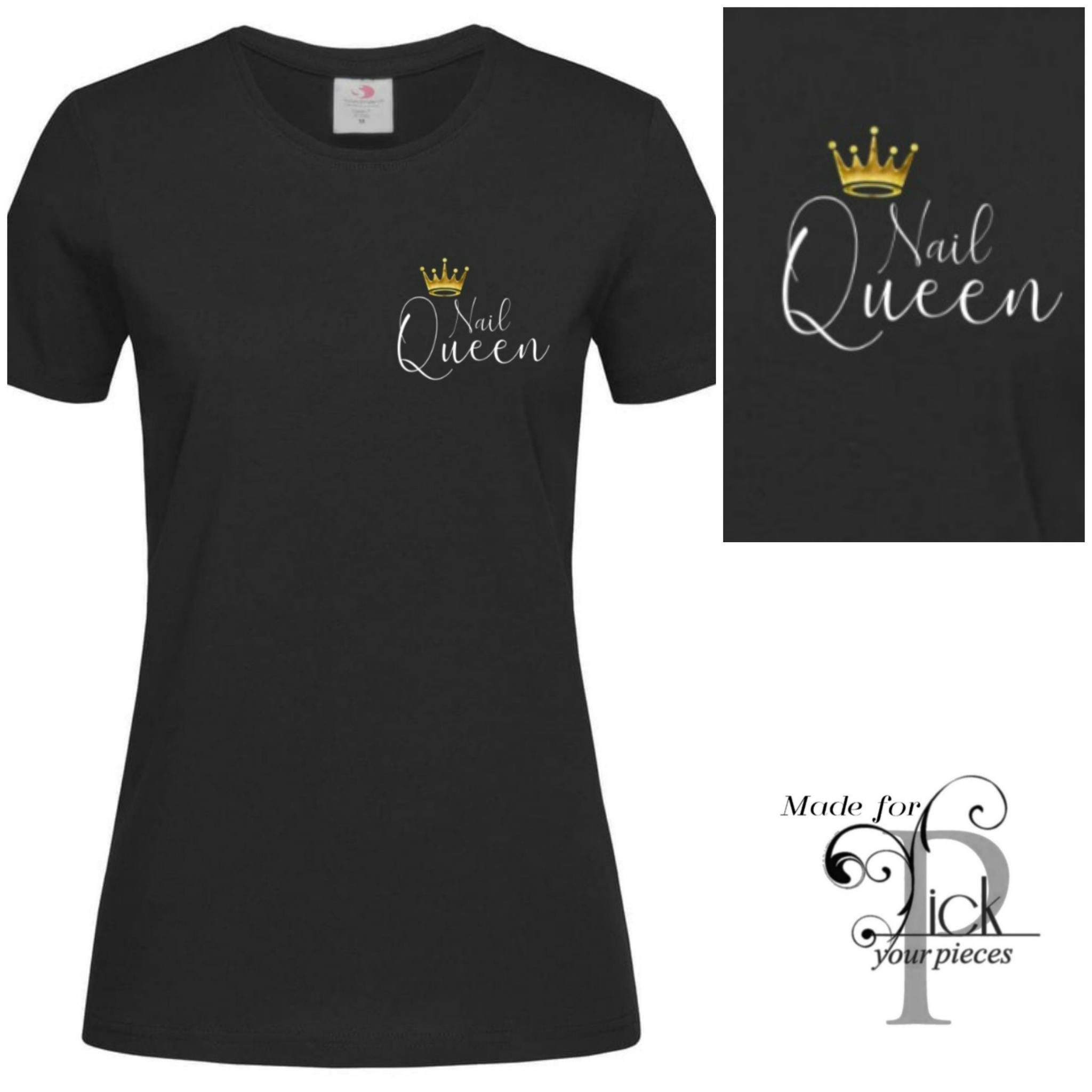 T-shirt Nail Queen Svart