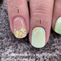 Pretties Multi Mix Marble Lime
