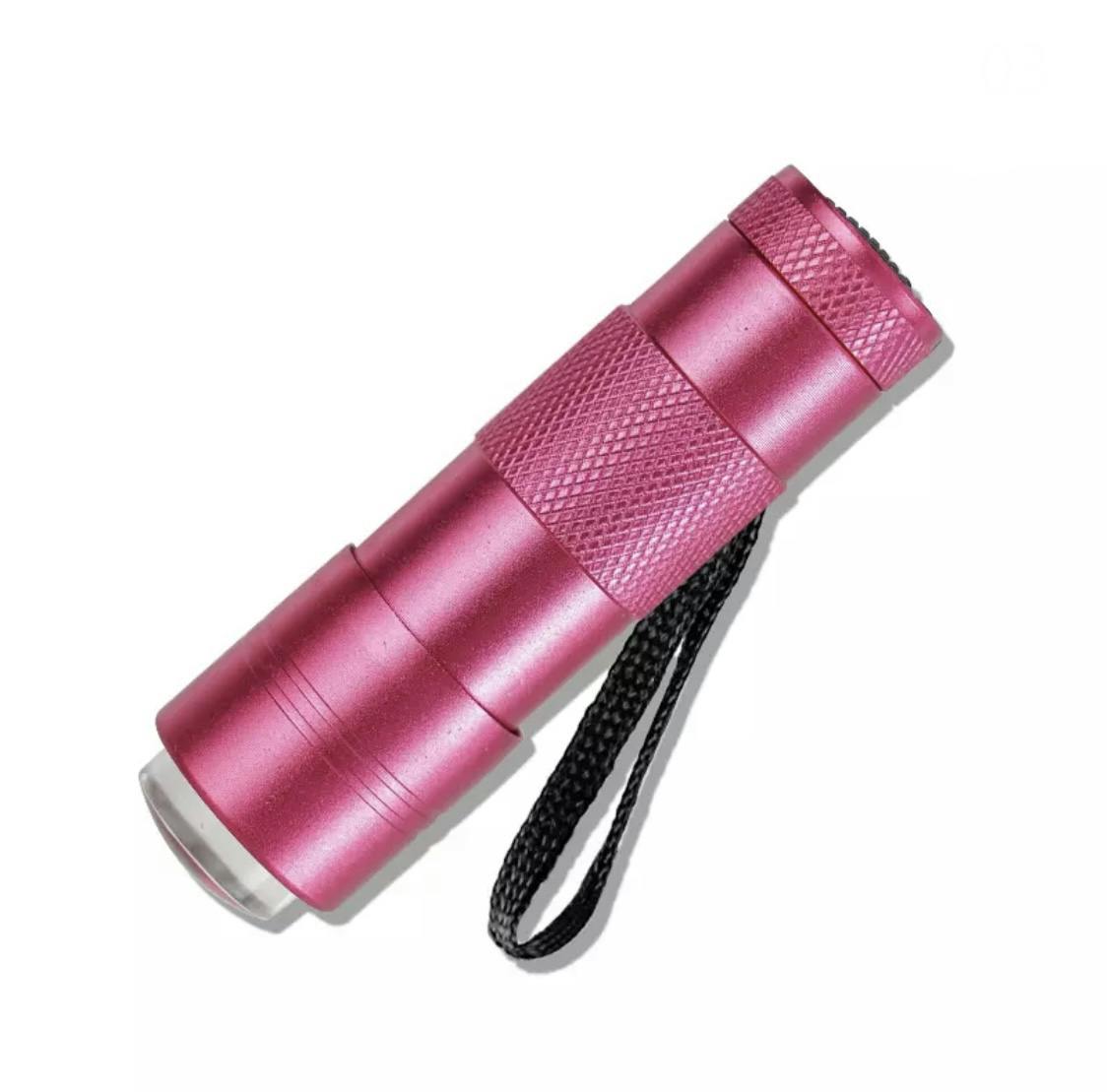 Pink UV LED flashlight lamp