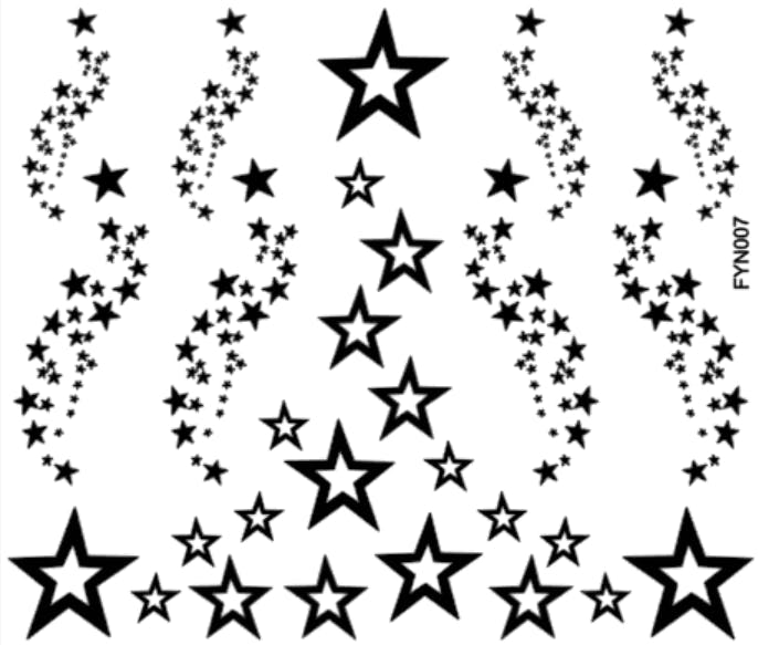 Waterstickers - Stars