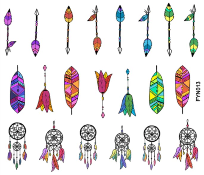 Waterstickers - Native Arrows
