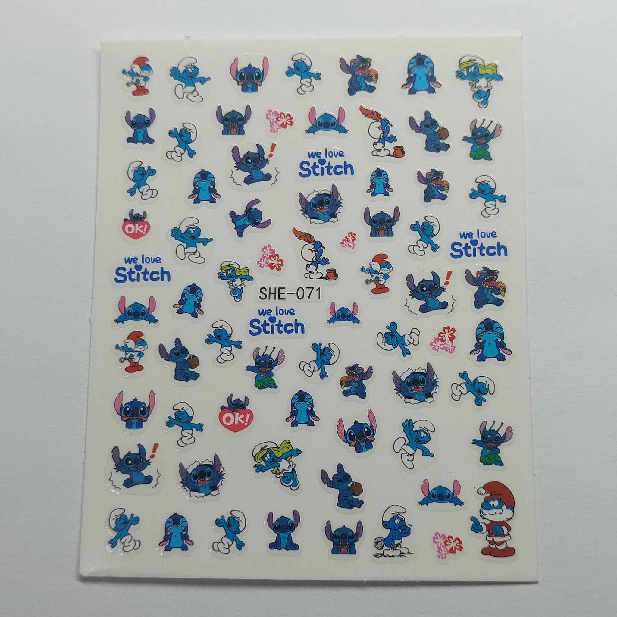 Stickers Smurfarna / Lilo & Stitch