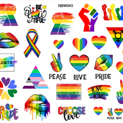 Waterstickers Pride