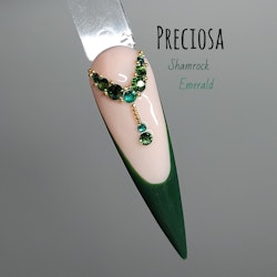 Preciosa Flatback Emerald