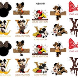Waterstickers Louis Vuitton & Mickey Mouse
