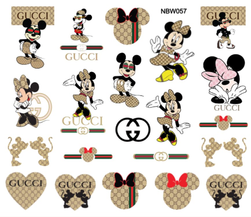 Waterstickers Gucci Mickey & Minnie