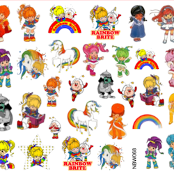 Waterstickers Rainbow Brite