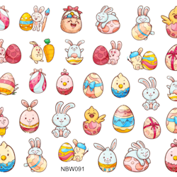 Watersticker Easter Eggs