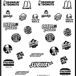 Stickers Fast Food Logo