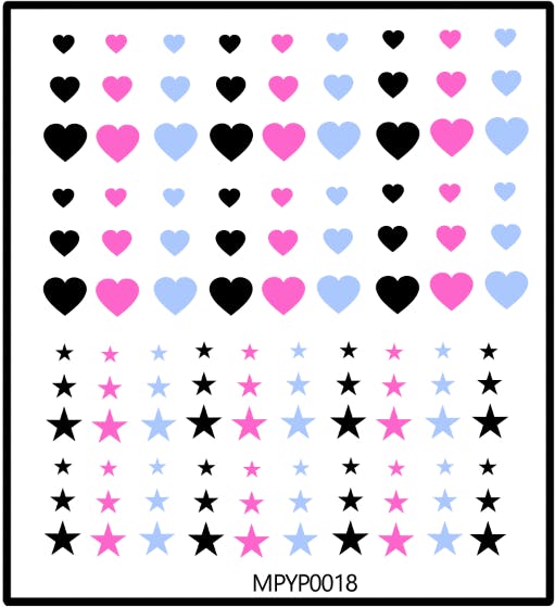 Stickers Hearts & Stars