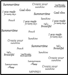 Stickers Summer Words