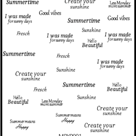 Stickers Summer Words