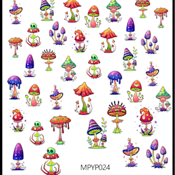 Stickers Mushrooms Trippy