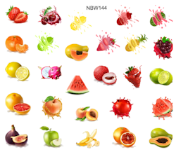 Watersticker Fruits 1