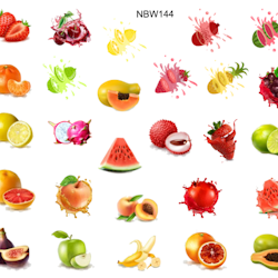 Watersticker Fruits 1