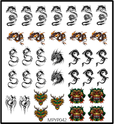Stickers Dragons Mix