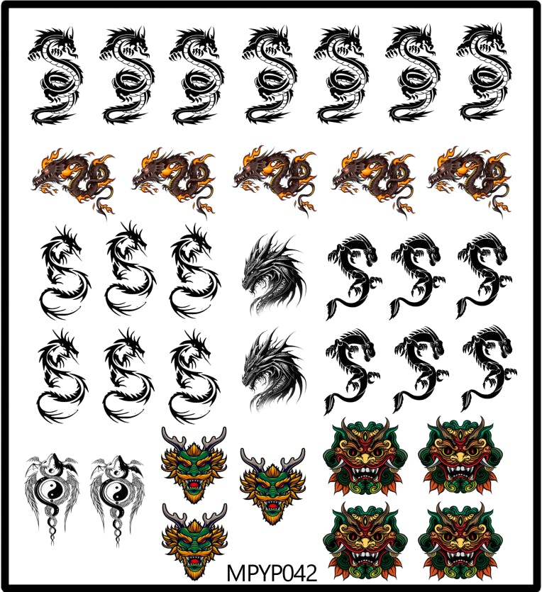 Stickers Dragons Mix