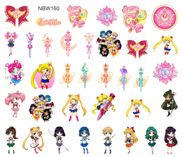Watersticker Sailor Moon 3 - Chibi