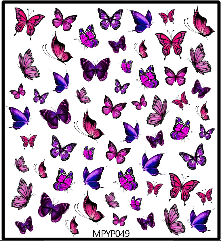 Stickers Butterflies Pink & Purple