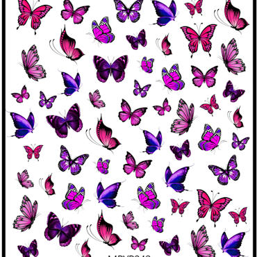 Stickers Butterflies Pink & Purple